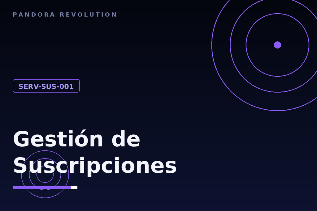 [SERV-SUS-001] Gestion de Suscripciones
