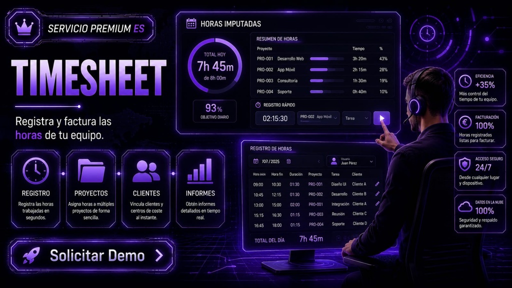[SERV-PYR-002] Timesheet y Partes de Horas