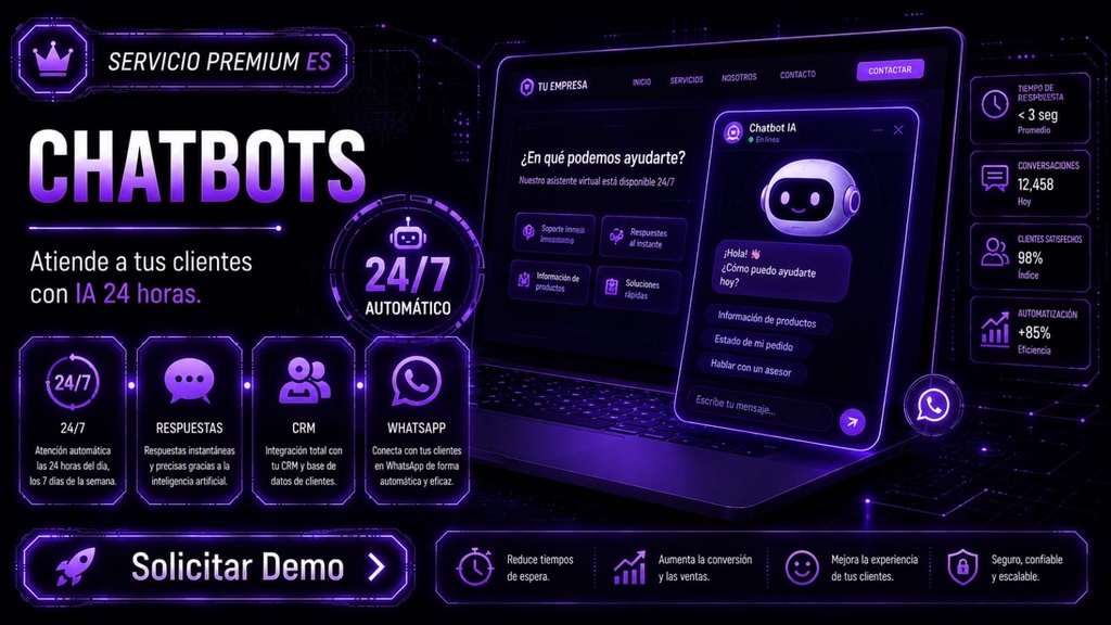 [SERV-IA-001] Agentes IA Conversacionales (Chatbots)