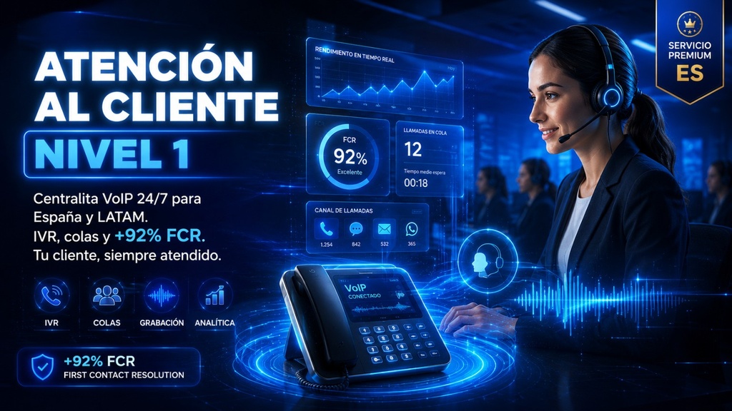 [CC-ES-INB-01] Atencion al Cliente y Soporte Nivel 1 (ES Premium)