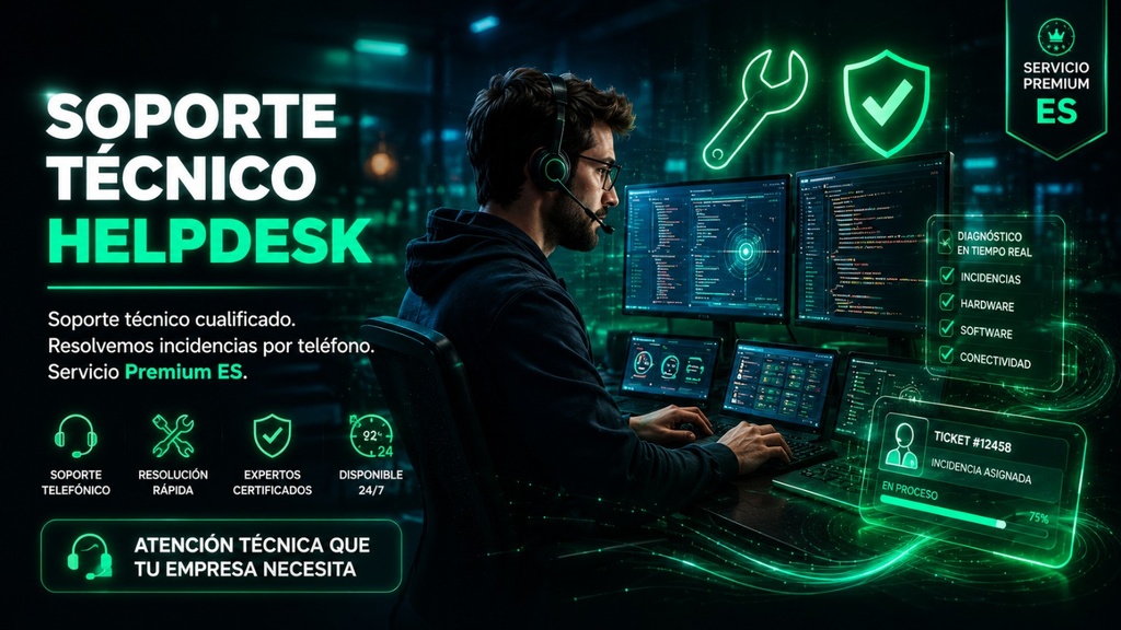 [CC-ES-INB-02] Soporte Tecnico / Helpdesk Basico (ES Premium)