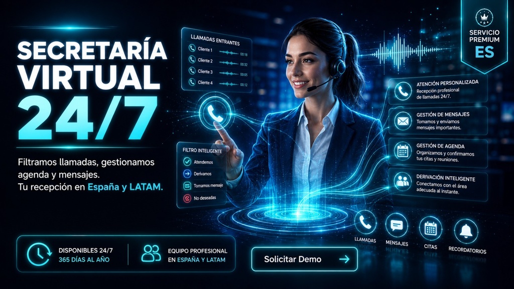 [CC-ES-SAL-01] Secretaria Virtual y Recepcion Desviada (ES Premium)