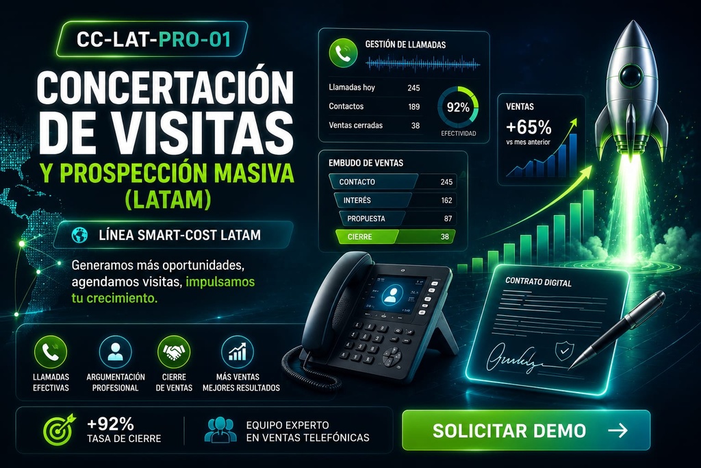 [CC-LAT-PRO-01] Concertacion de Visitas y Prospeccion Masiva (LATAM)