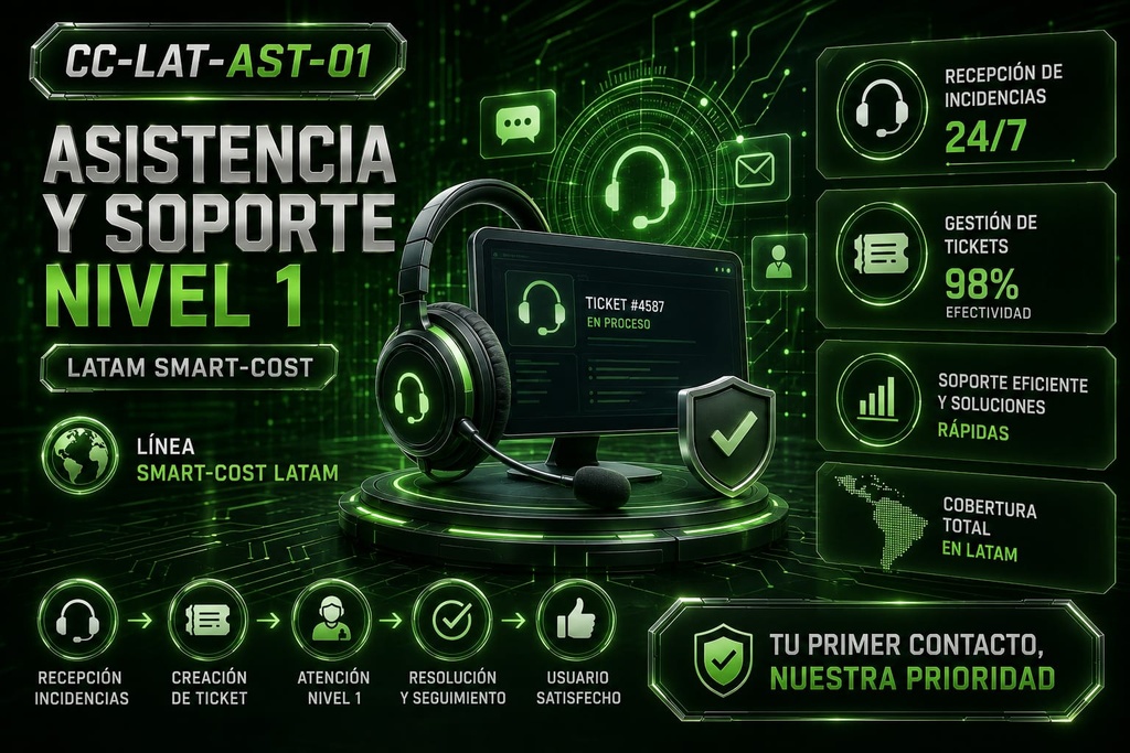 [CC-LAT-AST-01] Asistencia y Soporte Nivel 1 (LATAM Smart-Cost)